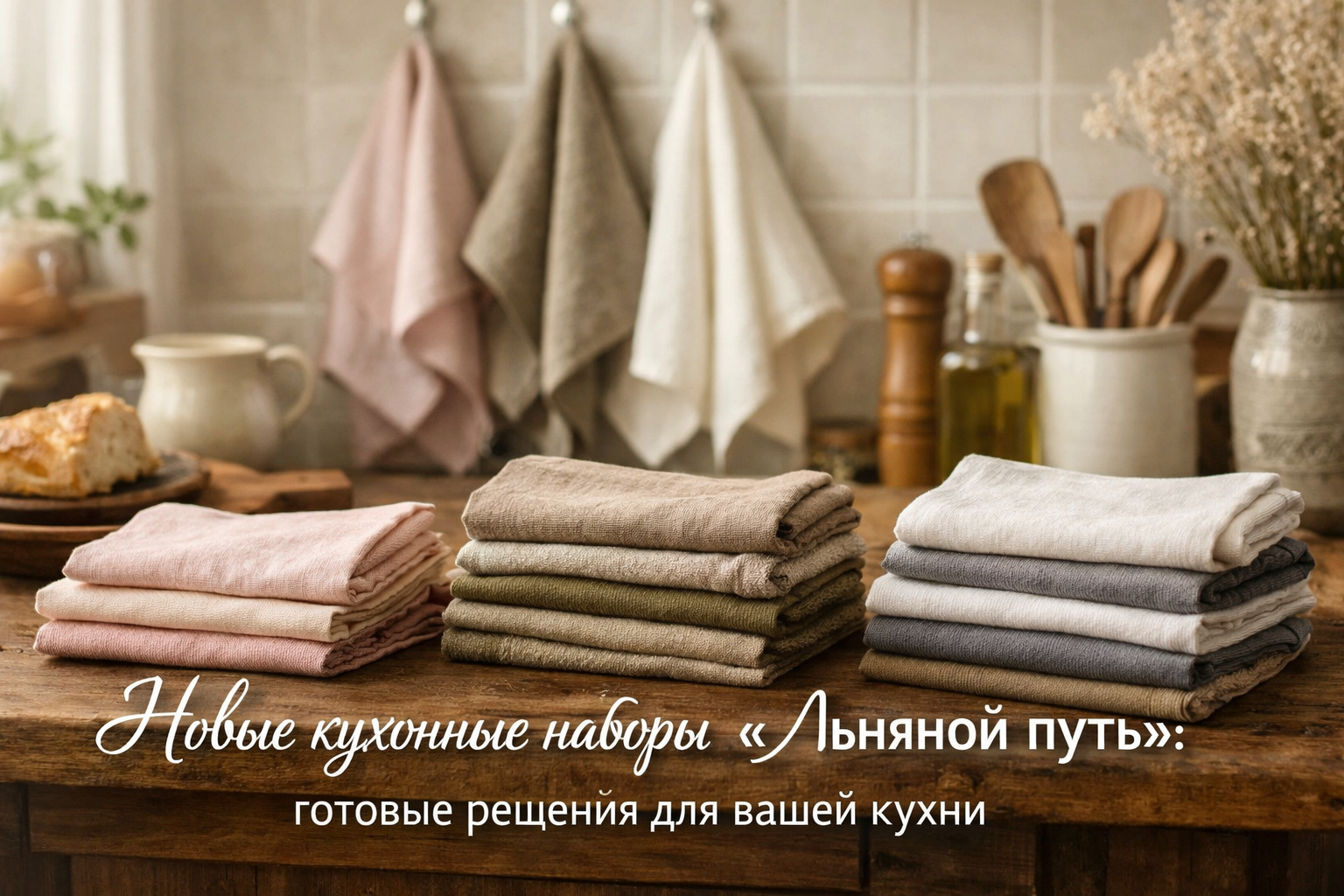 Новые кухонные наборы «Льняной путь»: готовые решения для вашей кухни