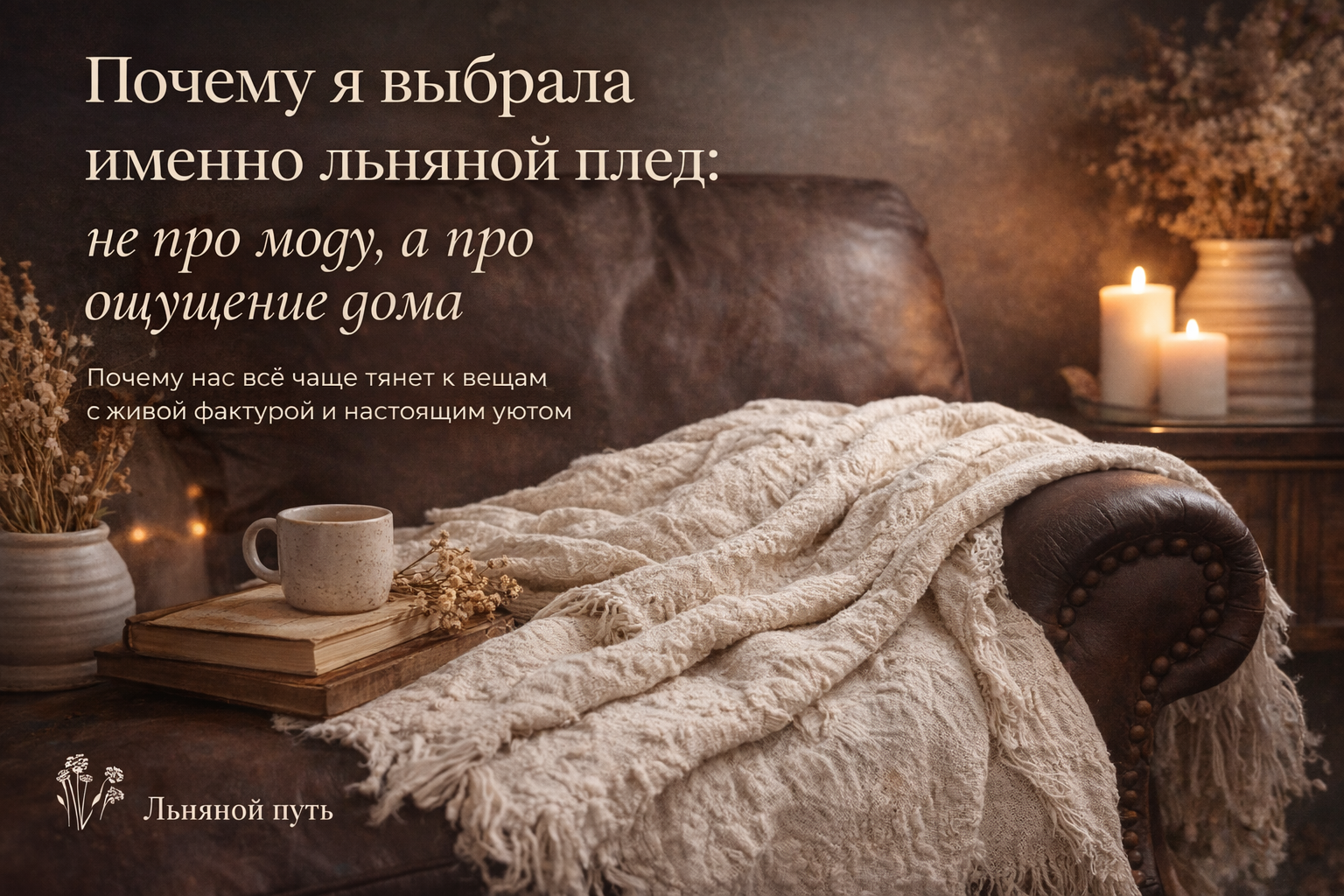 Почему я выбрала именно льняной плед: не про моду, а про ощущение дома