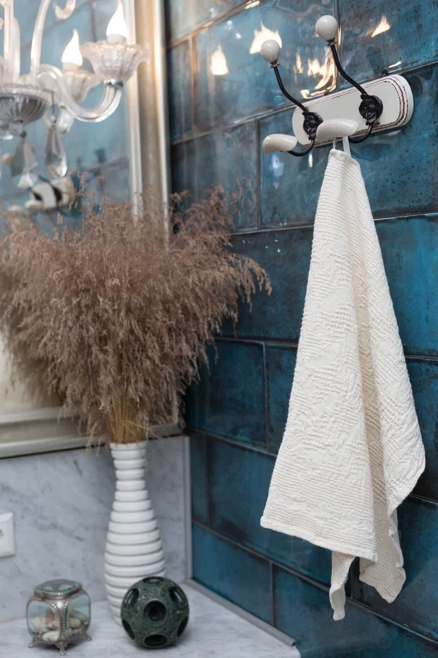 Льняное полотенце для рук и лица "Абстракция-2"