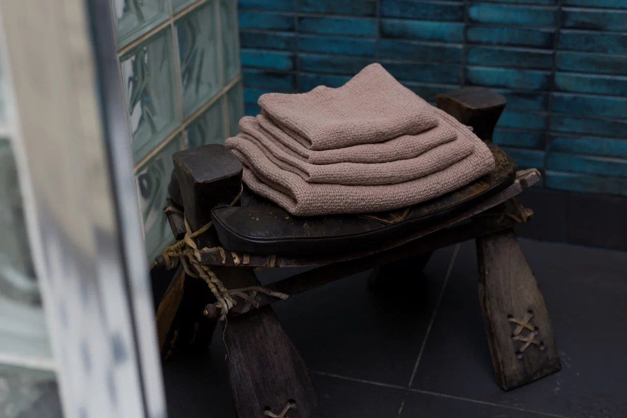 Льняное полотенце для рук и лица «Корица» (70 × 45)