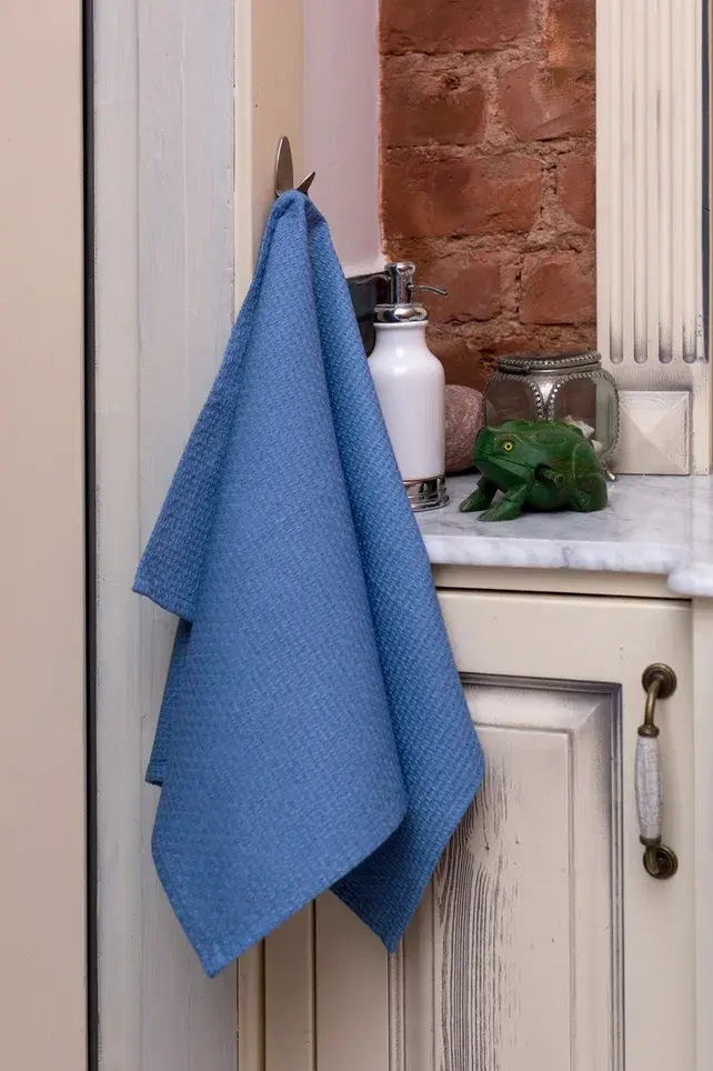 Льняное полотенце для рук и лица «Сапфир» (85 × 60)