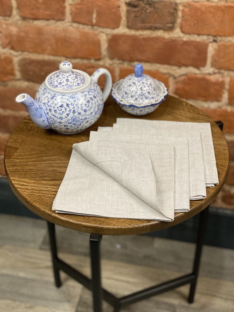 Льняная салфетка «Льняной люкс» (34×34 см)