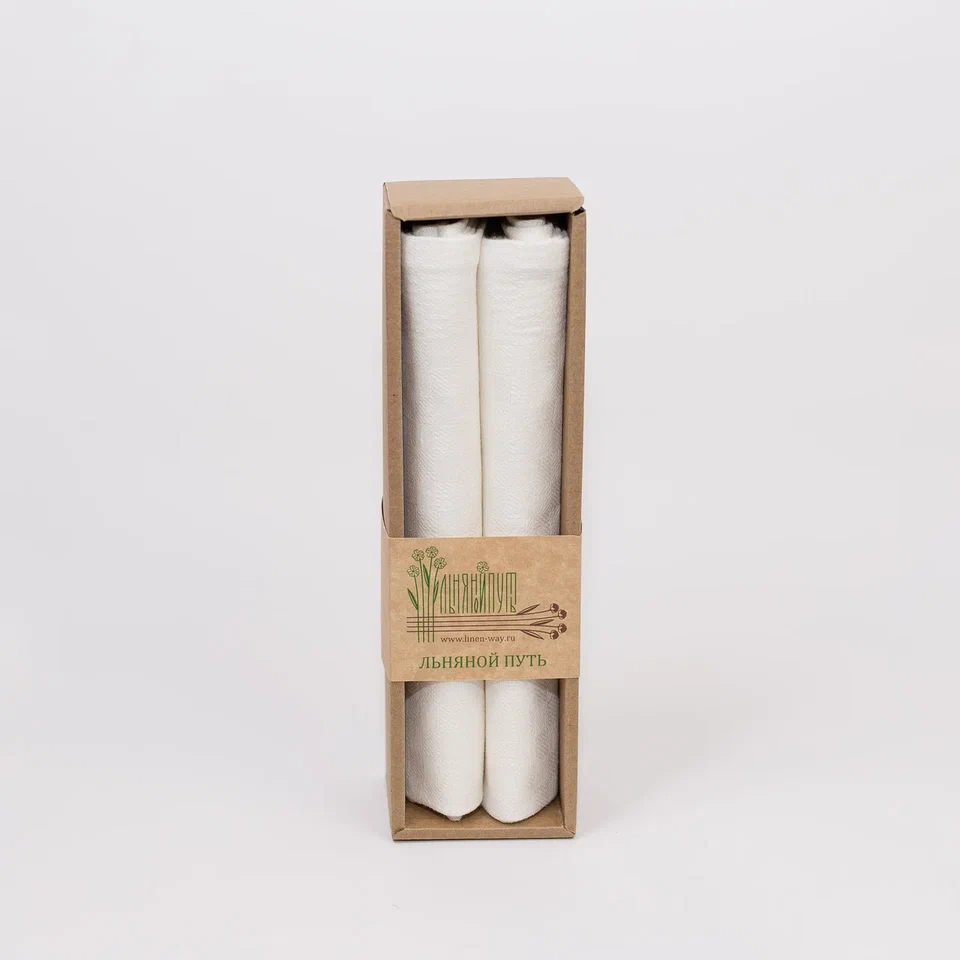 Набор льняных кухонных полотенец «Торжество», 2 шт.