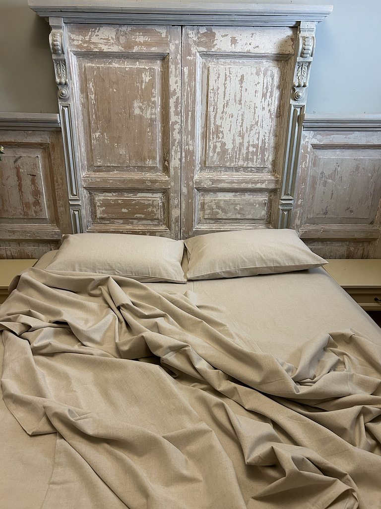 Льняной комплект постельного белья «Натуральный» (евро)