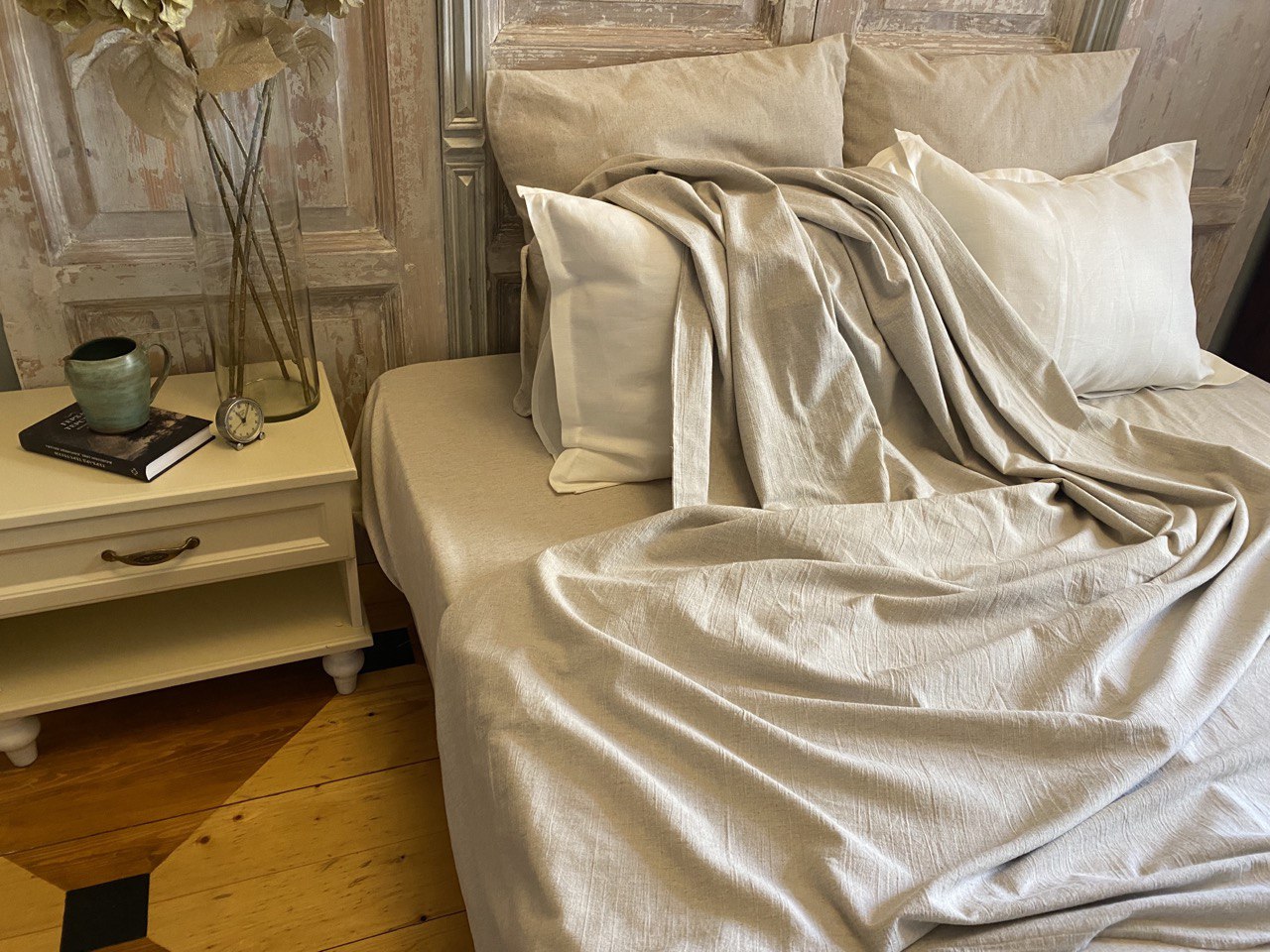 Льняной комплект постельного белья «Натурель» (1,5-спальный)