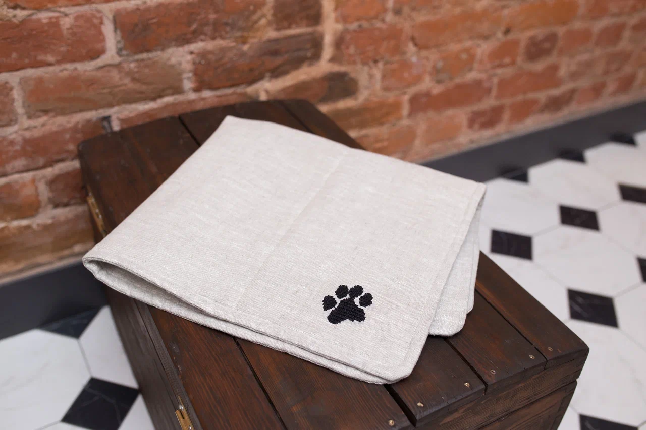 Льняной коврик для собак "Бубелька"