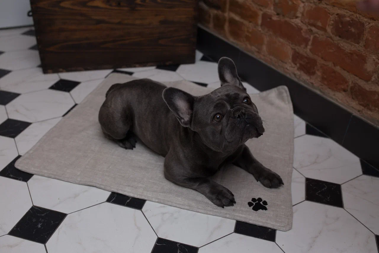 Льняной коврик для собак "Бубелька"