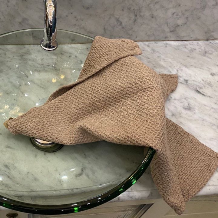 Льняное полотенце для рук и лица «Корица» (70 × 45)